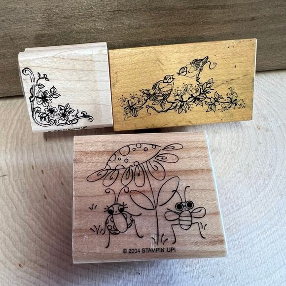 Rubber Stamp Nature Themed Lot - Picture 1 of 4
